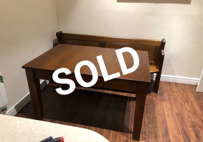 Sold wooden table