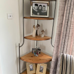 Wooden shelf stand
