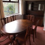 Wooden table with chairs